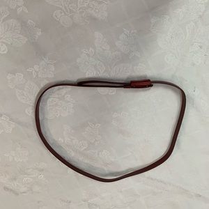 Red pleather 42” belt